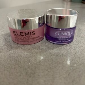 Elemis Rose Cleansing Balm & Clinique Cleansing Balm Set